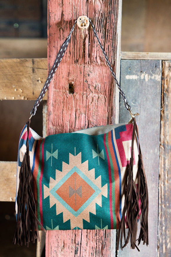 SPANISH VALLEY TASSEL SHOULDER TOTE