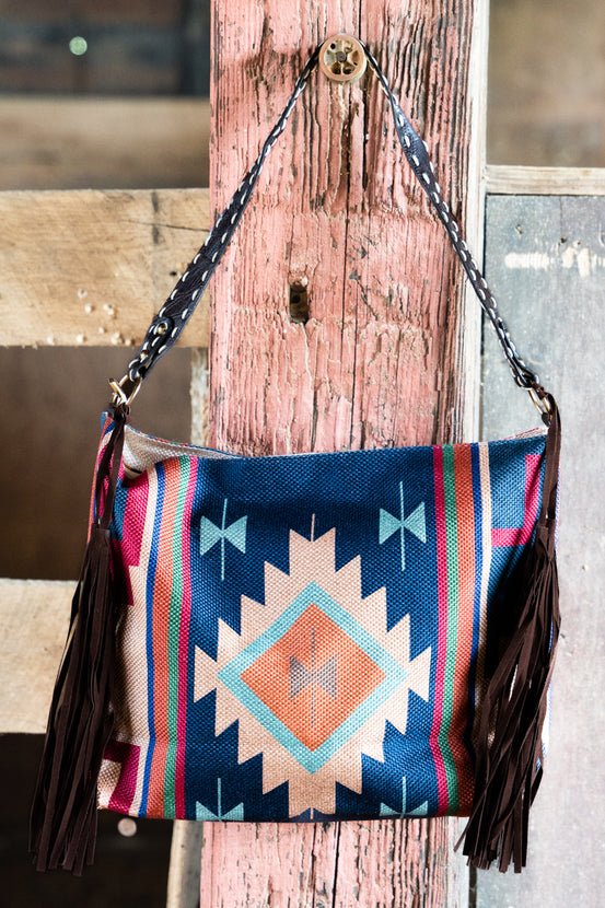 SKYE RIVER TASSEL SHOULDER TOTE