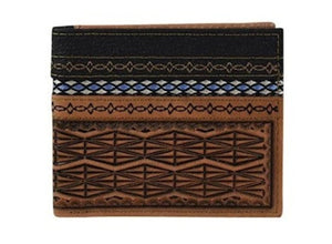 22054842W9 JUSTIN BIFOLD WALLET SLIM DIAMOND TOOLING