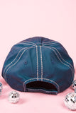 DISTRESSED BLUE 'STAY WILD COWGIRL' CAP