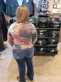 tie dye long sleeve top