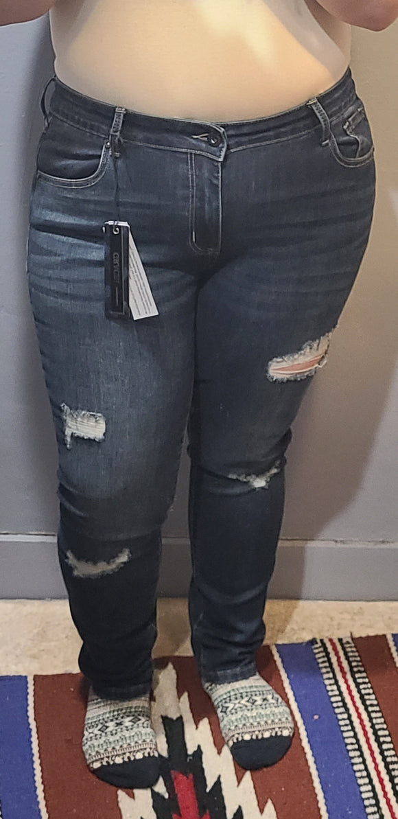 grace in la- stretch Distressed skinny jean en9521