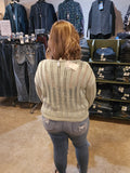 round neck sage knit sweater