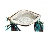 GALAXY FIRE FRINGED HAND-TOOLED BAG