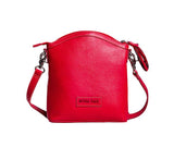 CLARENDON EMBOSSED LEATHER BAG bright pink