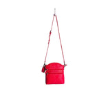 CLARENDON EMBOSSED LEATHER BAG bright pink