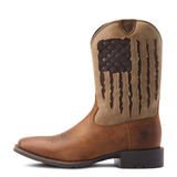 Ariat Faithful Brown Sport My Country VenTEK Men's Wide Square Western Boots 10044564