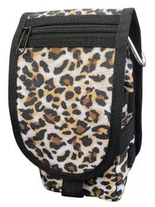 leopard print codura cell phone/accessory case