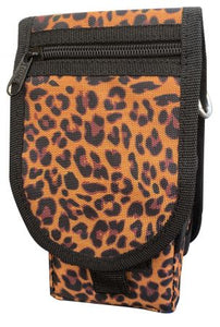 cheetah print codura cell phone/accessory case