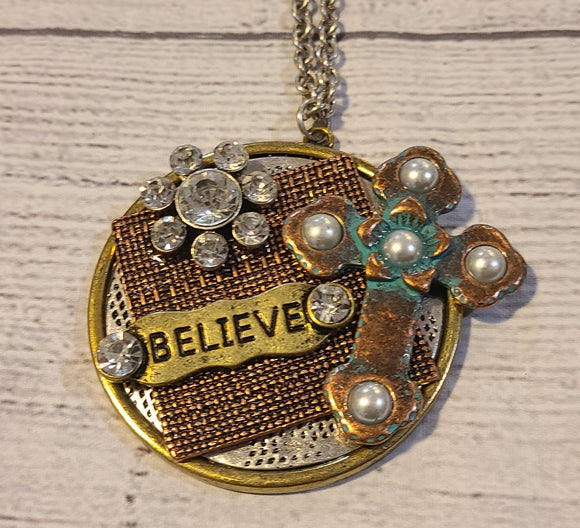 Believe necklace long