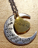 i love you to the moon and back necklace