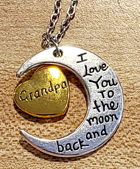 i love you to the moon and back necklace