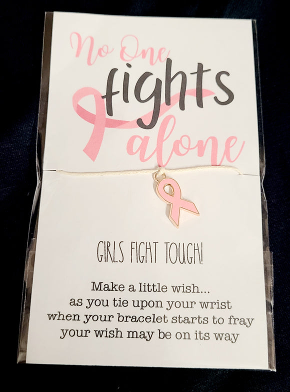 no one fights alone bracelet