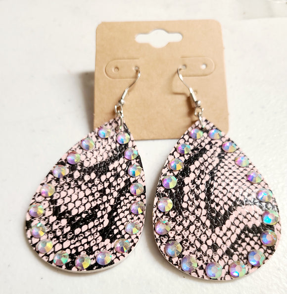 snake print earring