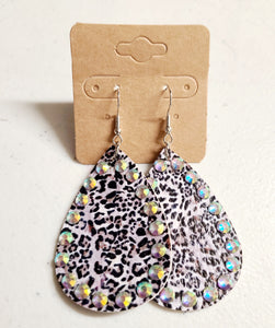 black cheetah earring