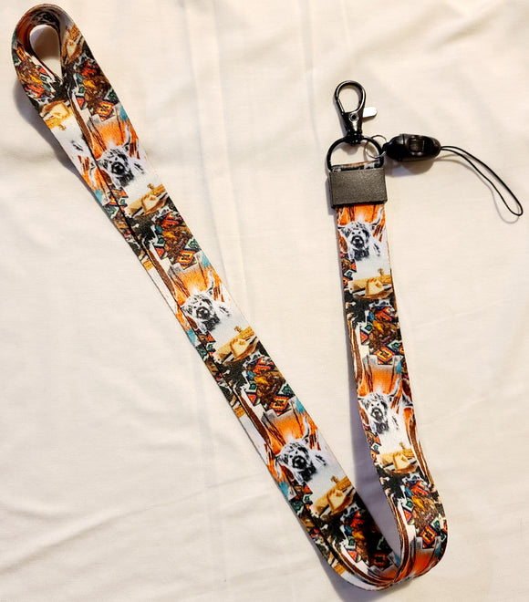 western themed lanyard