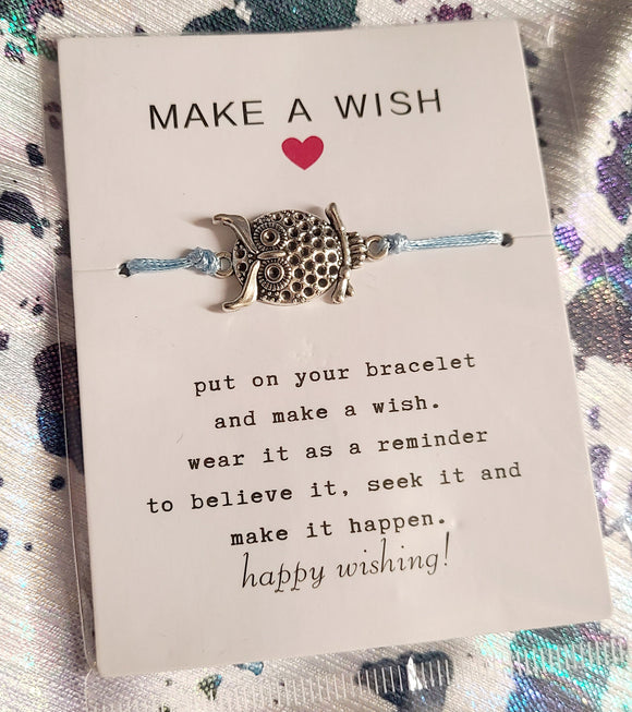 owl- make a wish bracelet