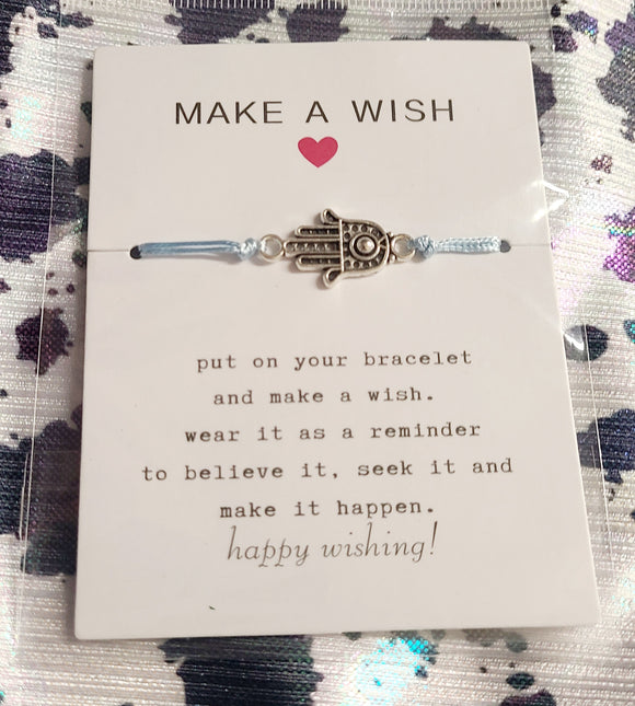 eye hand- make a wish bracelet