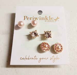 3 pack stud earring