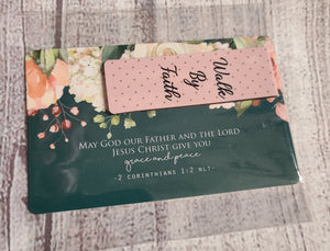 walk by faith scripture card and bookmark