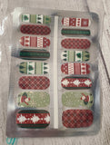 Holiday nails decals