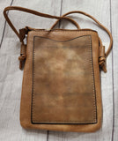 zip top crossbody phone holder purse