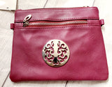 fancy crossbody with silver piece