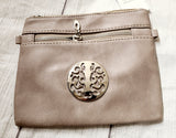 fancy crossbody with silver piece