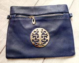 fancy crossbody with silver piece