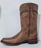 mens hometown side zipper boot