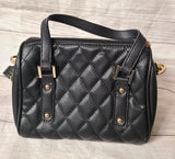 black quilted crossbody