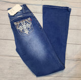 bling cross bootcut jeans