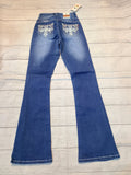 bling cross bootcut jeans