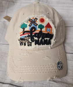 tan farm mama hat