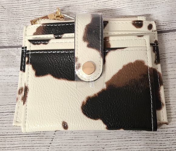 sam wallet cow print