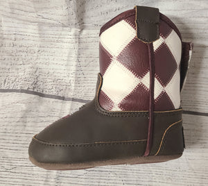 baby bucker checkered bootie