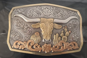 nocona steerhead with cactus buckle 37910