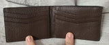 3d belt co ostrich print money clip