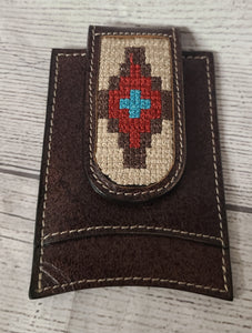 nocona stitched money clip