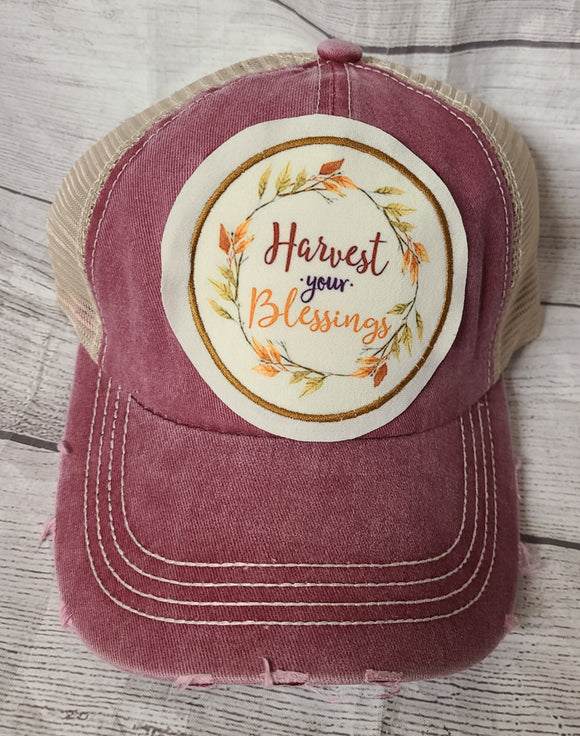 harvest your blessings ballcap