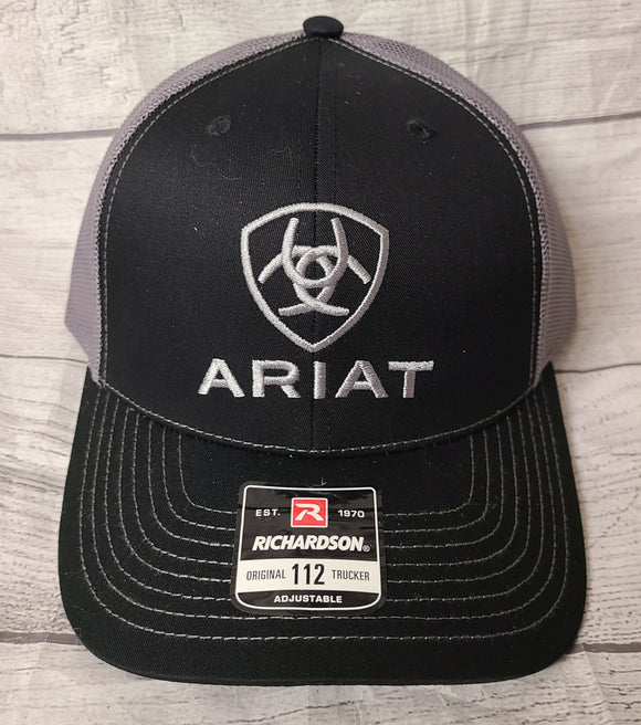 Ariat Black/silver Ball Cap