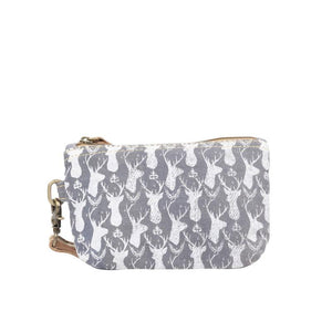 CANVAS DEER WRISTLET POUCH