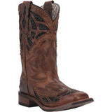 Laredo Western Boots Womens Eternity Underlays Square Toe Tan 5866