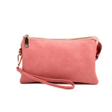 peach riley crossbody wallet