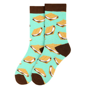 Women's S'mores Novelty Socks - LNVS19420-TQ