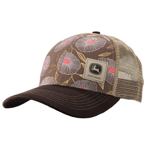 john deere flower ball cap