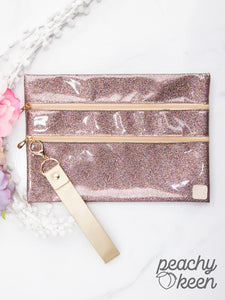 GLITTERING LIGHTS DOUBLE ZIPPER VERSI BAG