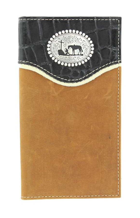 NOCONA PRAYING COWBOY FAUX CROC - ACCESSORIES WALLET - N5410644