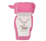 JN896PK Pink Precious Pony Necklace