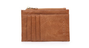 brown card holder